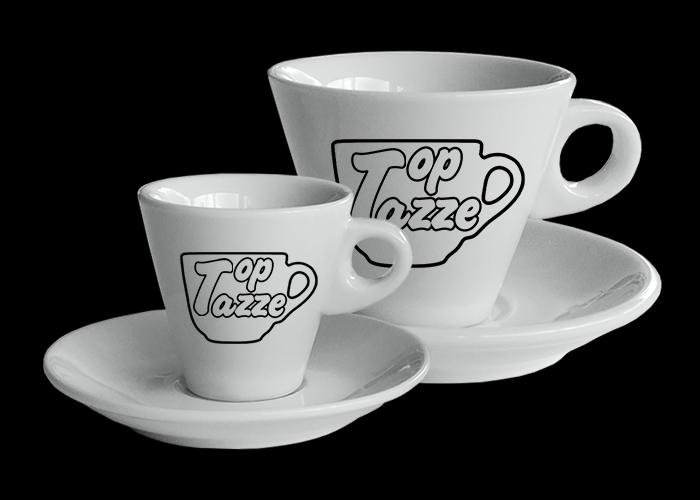 Tazzine da caffé personalizzate e tazze da tè con logo